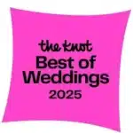 The Knot Best of Weddings 2025 award badge